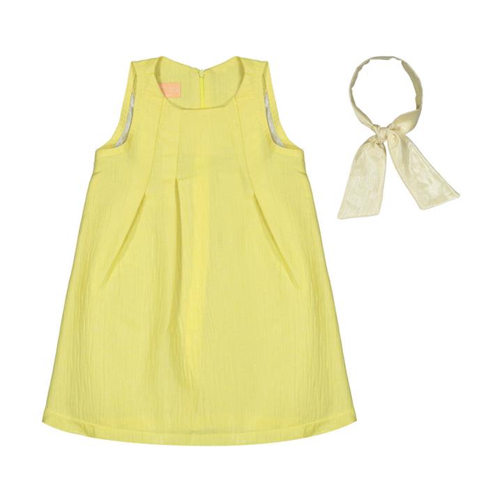 ست پیراهن و هدبند دخترانه تیتیش مدل 2471212-16 Teeteesh 2471212-16 Dress and Hairband set For Girls